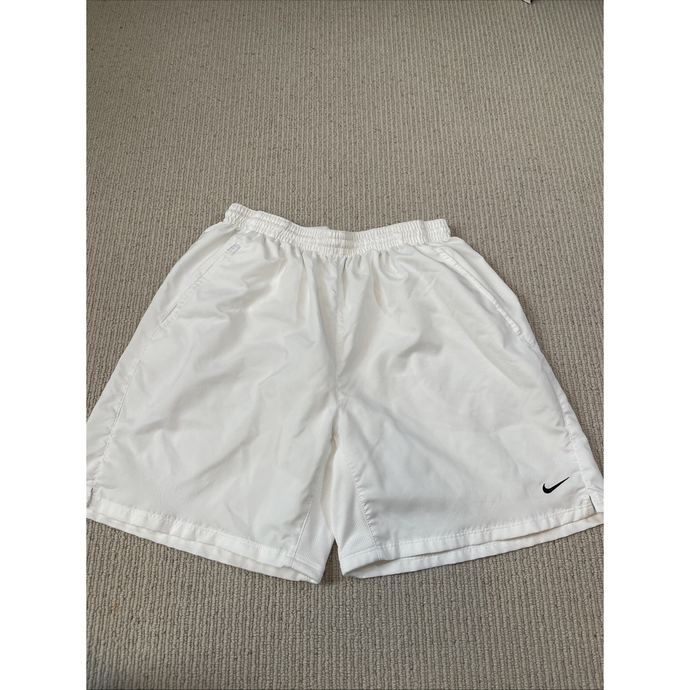 Nike Shorts Mens Large Court Dri-Fit Athletic Tennis Gym Pockets White